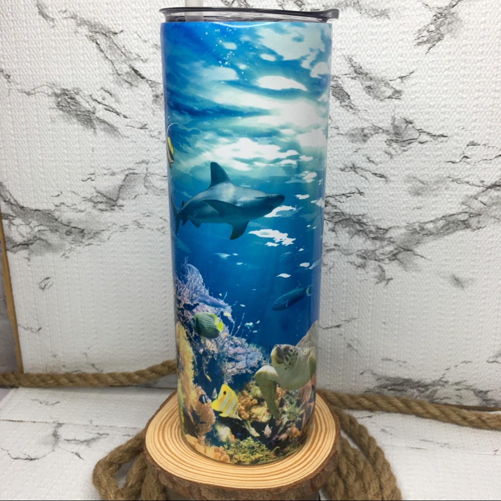 Under The Sea 20 oz Skinny Tumbler